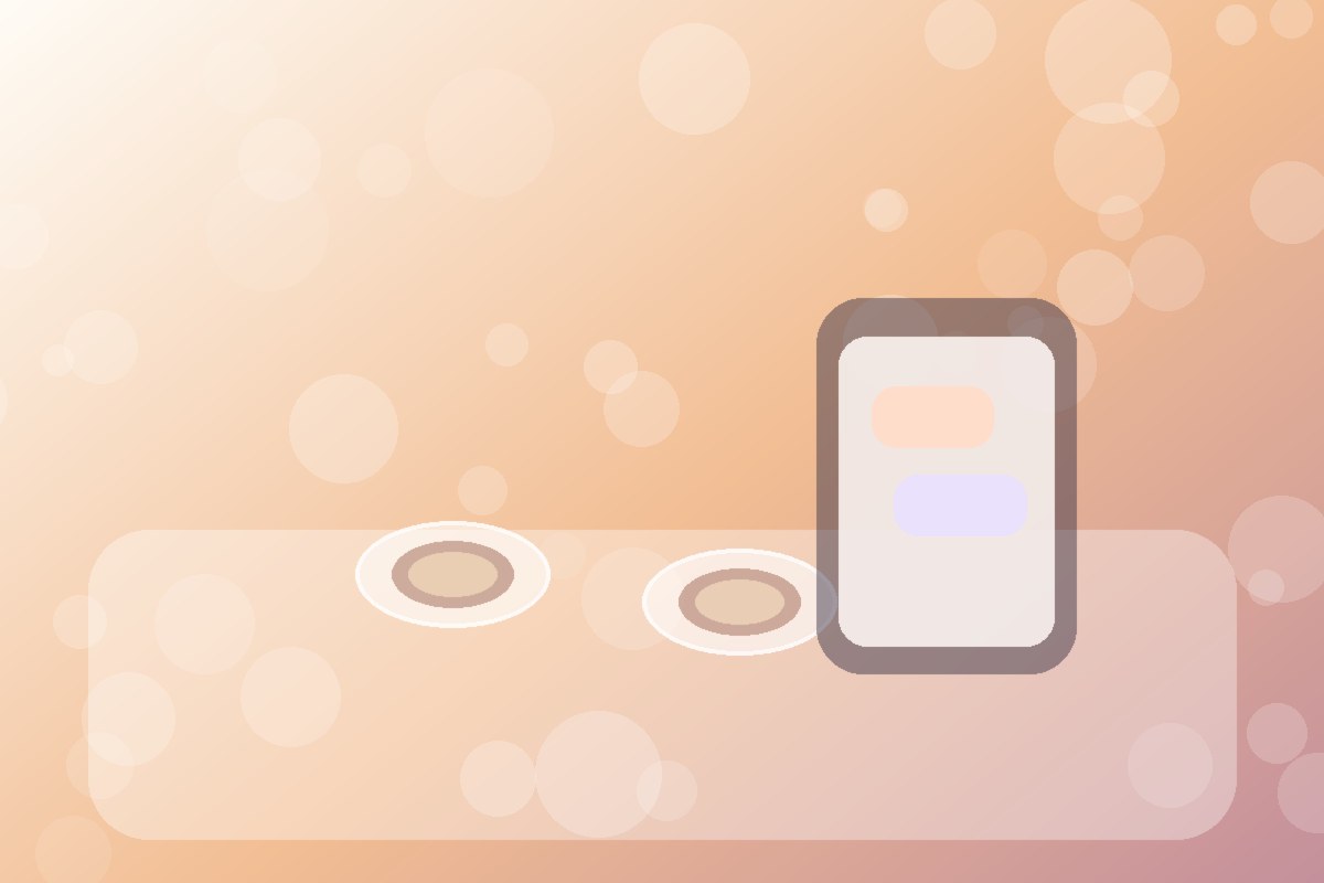 客服与咖啡桌面的柔和工作场景